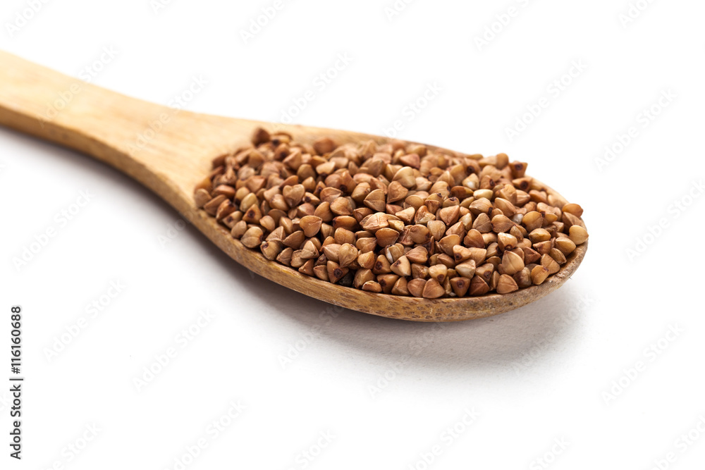 buckwheat isolated on white background buckwheat isolated on white background