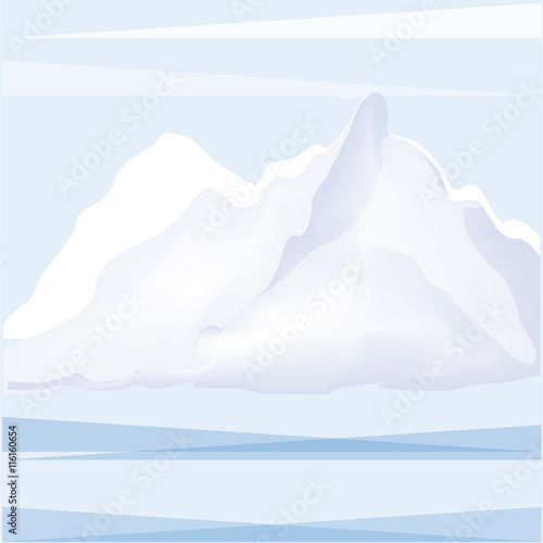 winter landscape mountain snow abstract art creative modern illustration of a light blue background vector © istorsvetlana