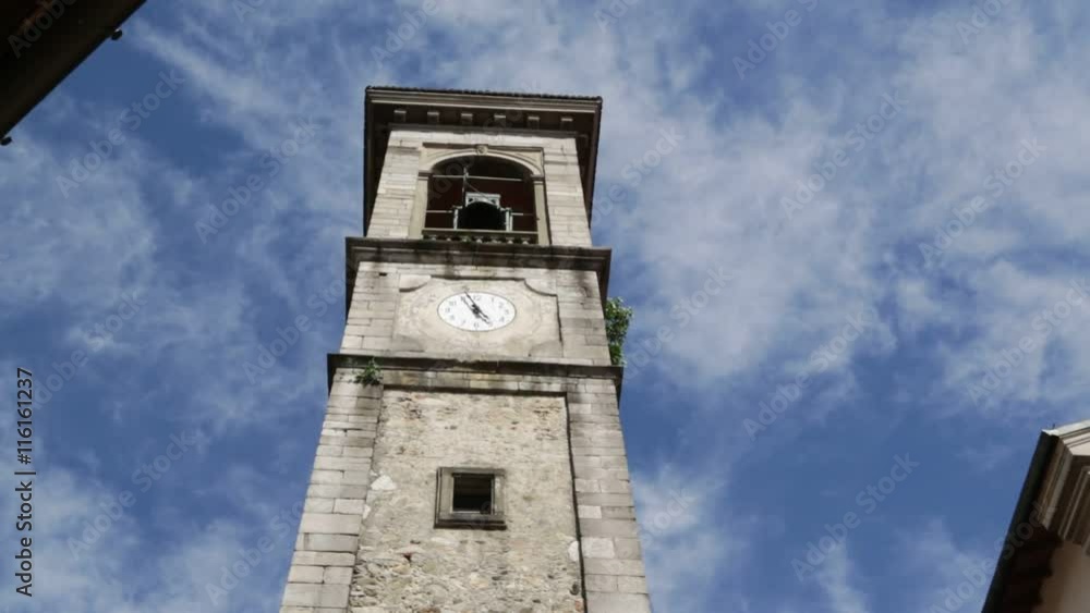 in italy sumirago ancient religion building for catholic and clock tower. in italy sumirago ancient religion building for catholic and clock tower.