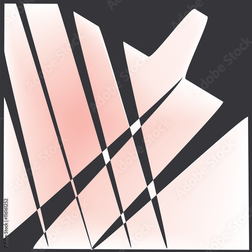 light pink blurred stripes on a black background vector illustration of modern abstract art