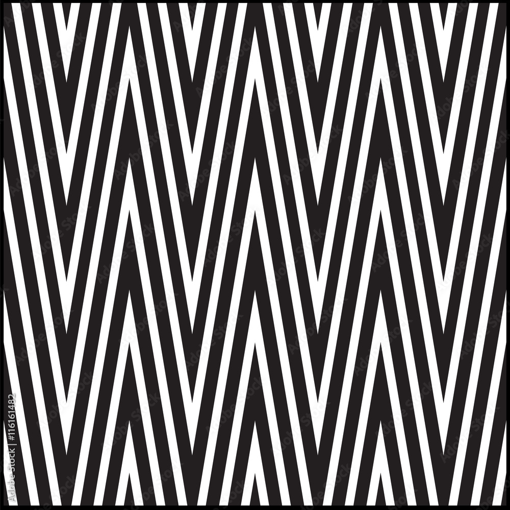 black and white zigzag stripes background modern creative art vector ...