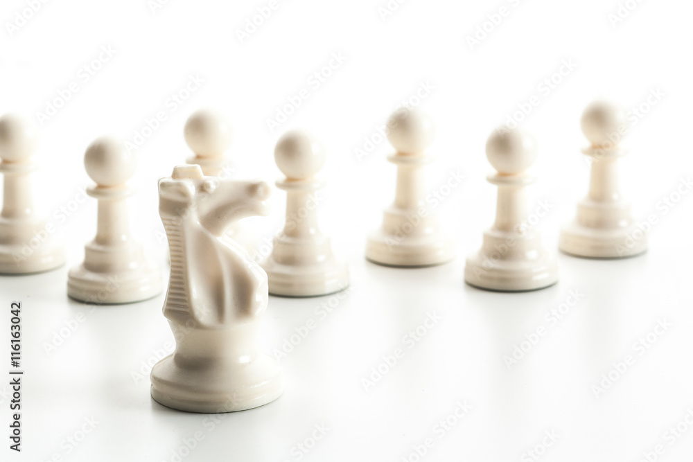Chess figure isolated on the white background Chess figure isolated on the white background