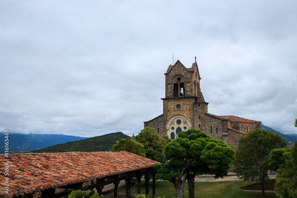 San Vicente Martir y San Sebastian church in Frias, Burgos, Spain