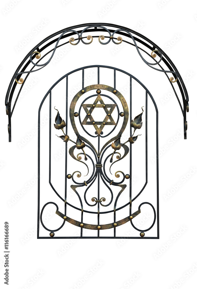 Wrought iron grille Wrought iron grille