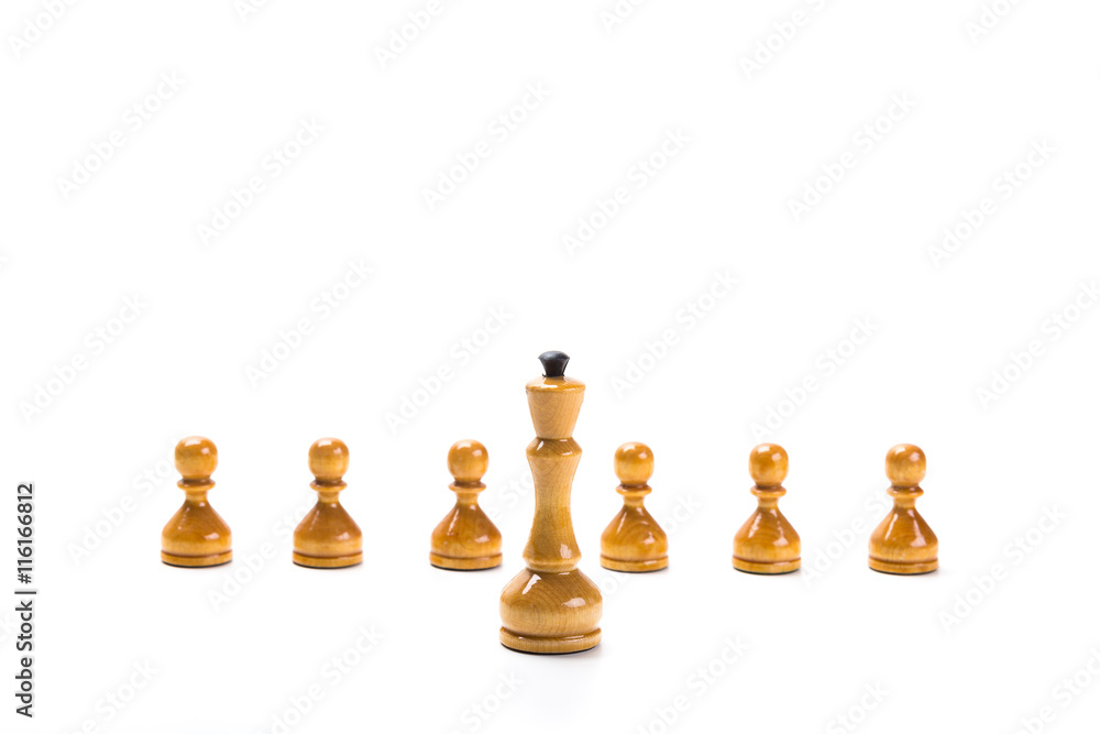 Chess game or chess pieces with white background Chess game or chess pieces with white background