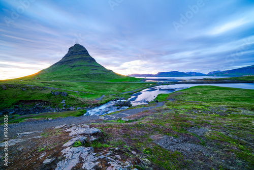 View of mount Kirkjufell in Iceland