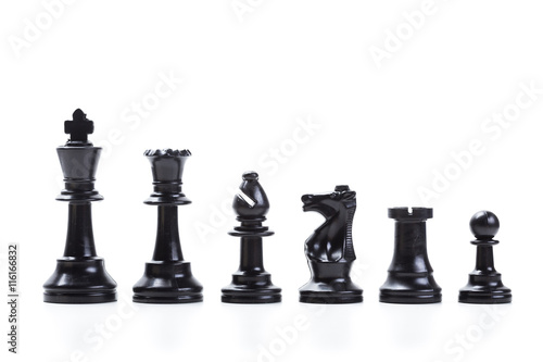 Wallpaper Mural Chess game or chess pieces with white background Torontodigital.ca