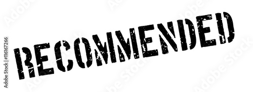 Recommended rubber stamp