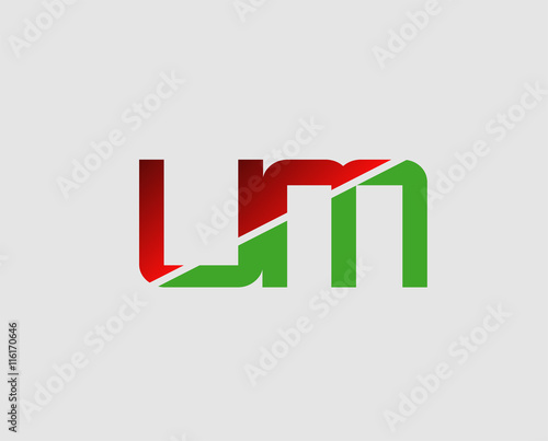UM letter initial company M logo 