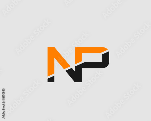 N and P logo vector
