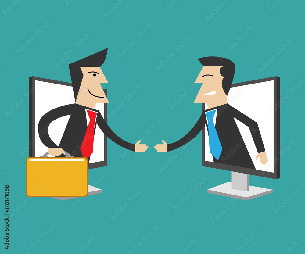 businessmen handshake. Communication concept
