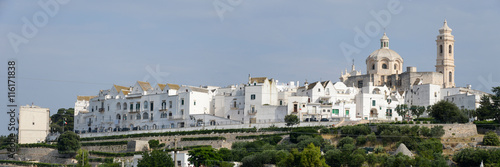 Panoramic view of Locorotondo on Puglia