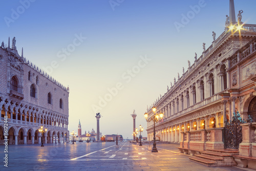 Duks palace on st. Marks square, Venice Italy © tilialucida