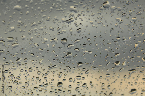 raindrops on the glass