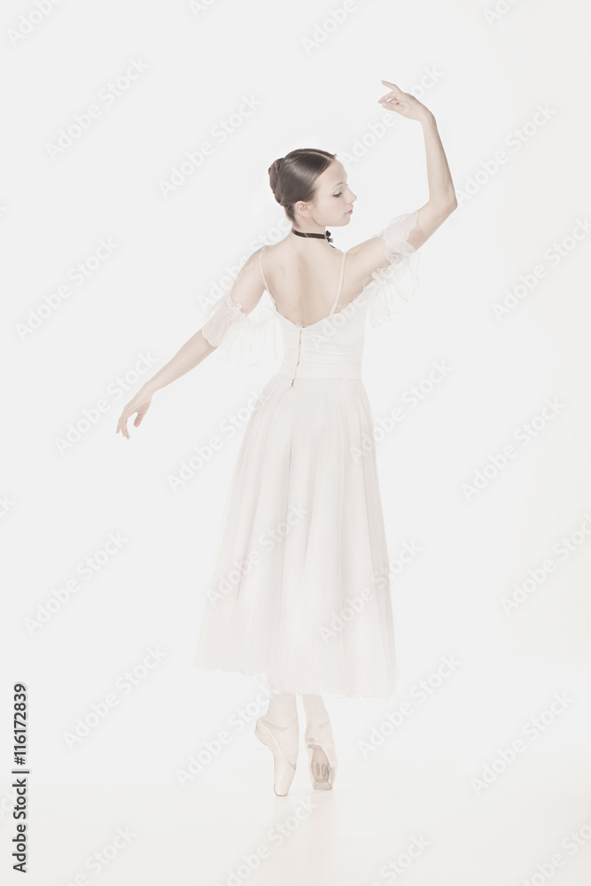 Romantic Beauty. Retro Style ballerina Romantic Beauty. Retro Style ballerina