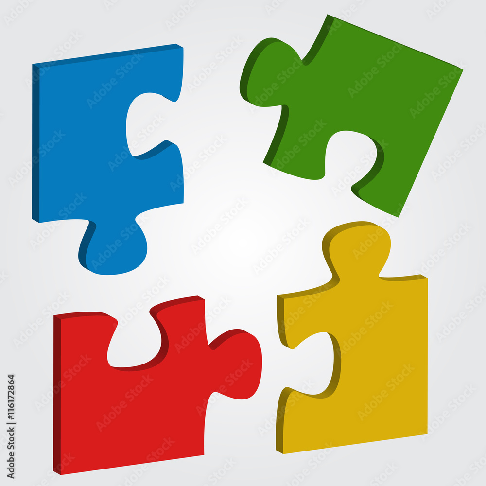 Jigsaw puzzle infographics,vector illustration. Jigsaw puzzle infographics,vector illustration.