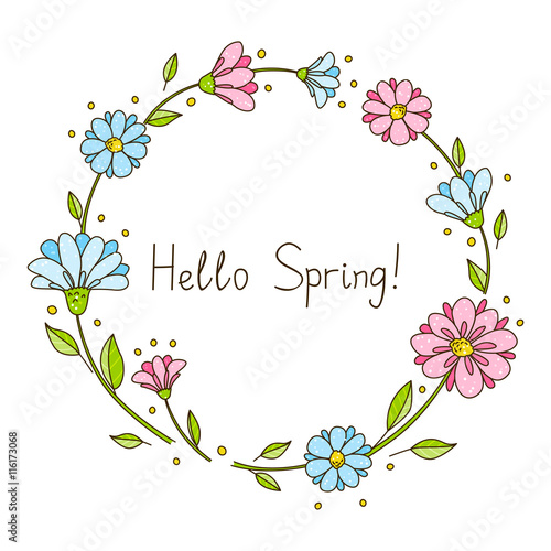 Floral frame for Your design
