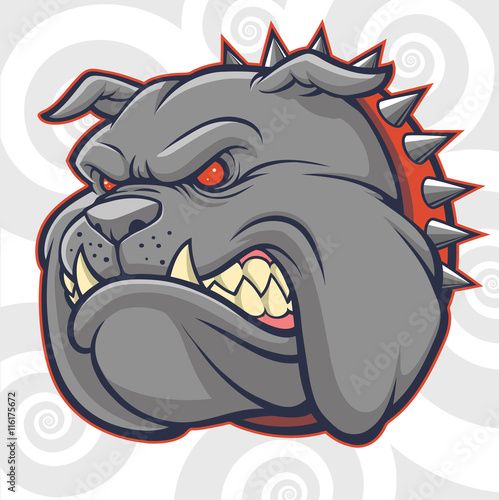 Bulldog Vector Head for Logo and Mascot