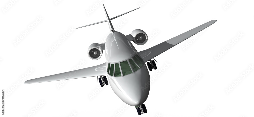 Privat Jet, Privat Flugzeug weiß freigestellt Privat Jet, Privat Flugzeug weiß freigestellt