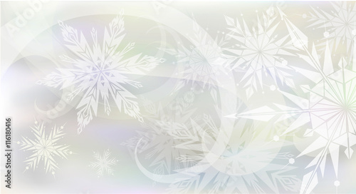 Christmas background with light snowflakes