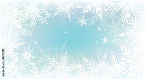 Christmas background with light snowflakes