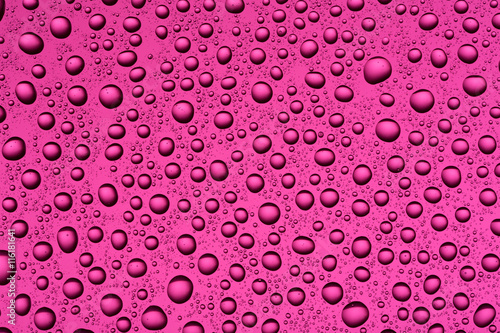 Drops of water on a colorful background
