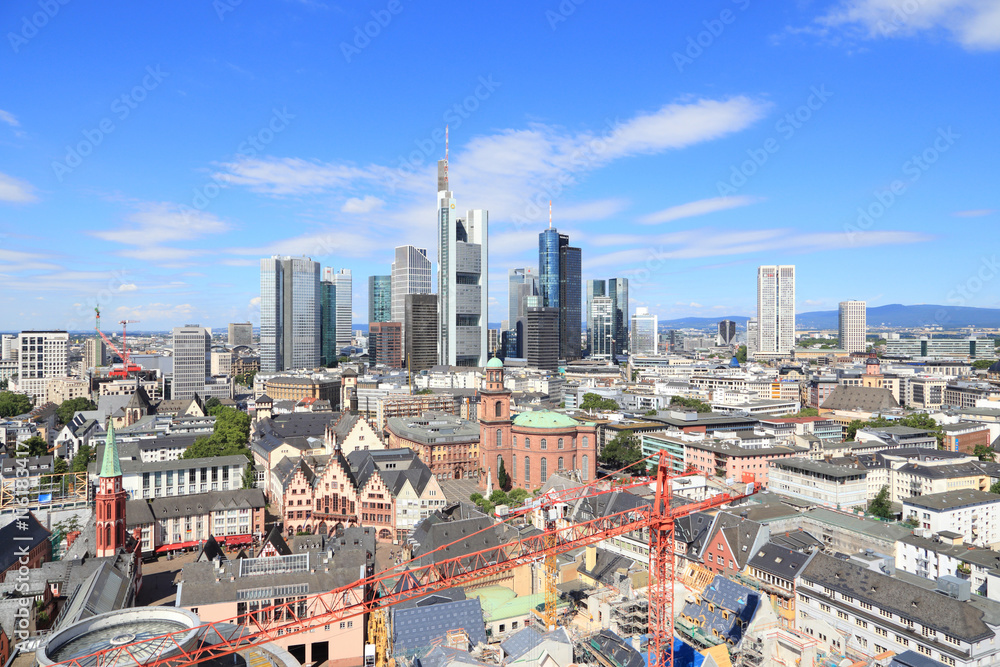 Fototapeta premium Frankfurt am Main, Blick vom Domturm (Juli 2016)