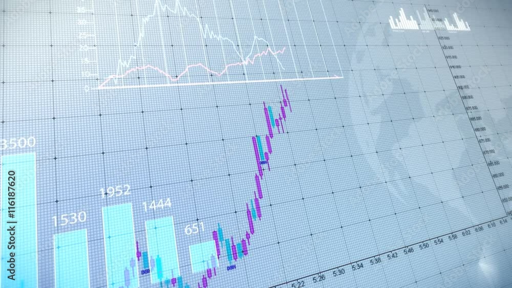 Bar graph of stock exchange market indices animation. Abstract animated 4k video background. Bar graph of stock exchange market indices animation. Abstract animated 4k video background.
