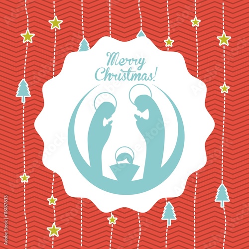 k icon. Merry Christmas design. Vector graphic