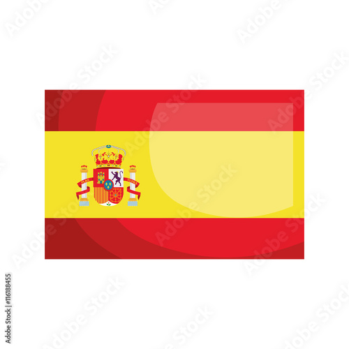 Spanish flag isolated icon design, vector illustration  graphic 