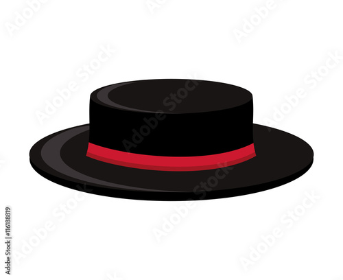 flamenco cap isolated icon design, vector illustration  graphic 