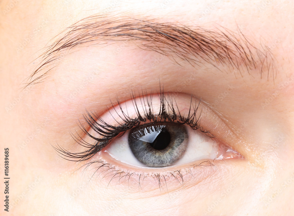 Fototapeta premium Female eye without makeup