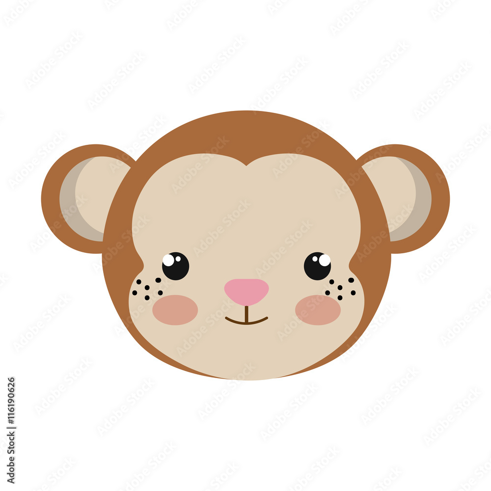 cute monkey isolated icon design, vector illustration graphic cute monkey isolated icon design, vector illustration graphic