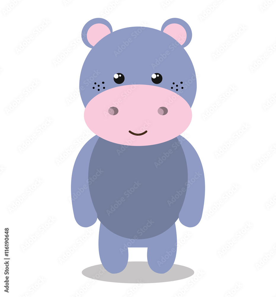 cute hippo isolated icon design, vector illustration graphic cute hippo isolated icon design, vector illustration graphic