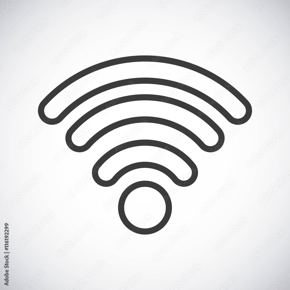 Wifi. Silhouette icon design. Vector graphic Wifi. Silhouette icon design. Vector graphic
