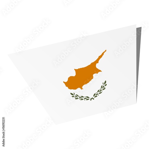 Cyprus origami flag