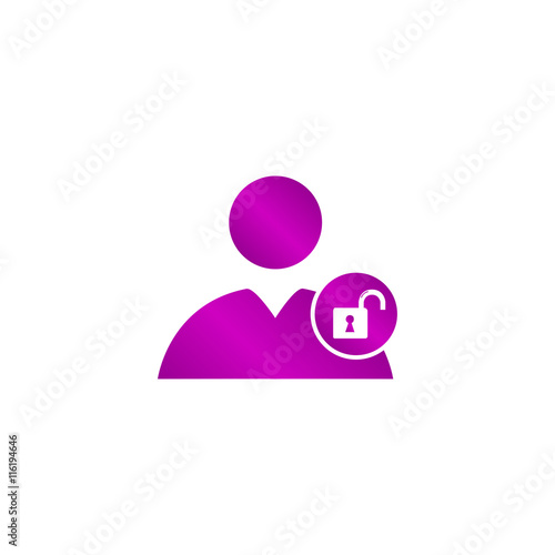 User icon, lock