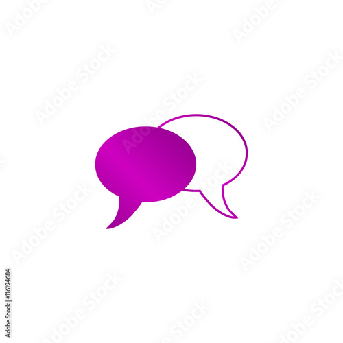 Speech bubbles icon.