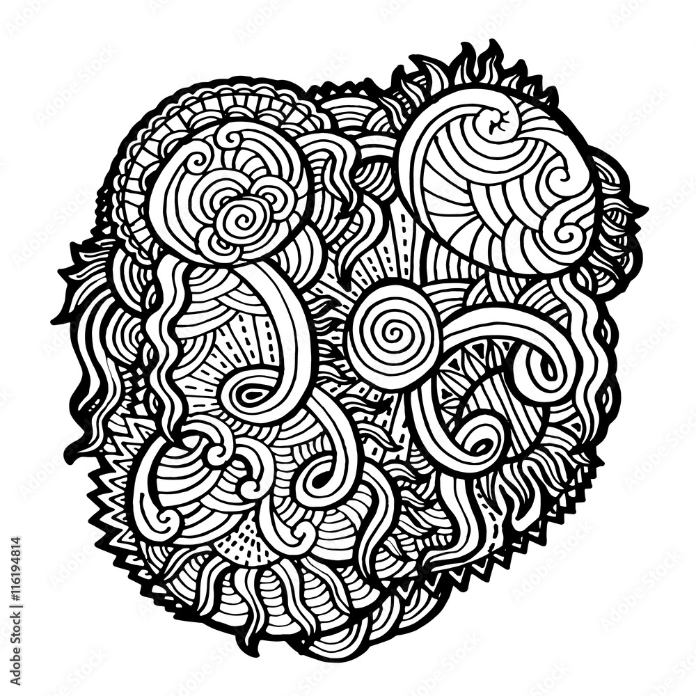 abstrack doodles line abstrack doodles line