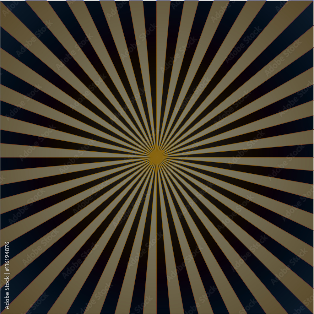 Striped retro background with radiating rays Striped retro background with radiating rays