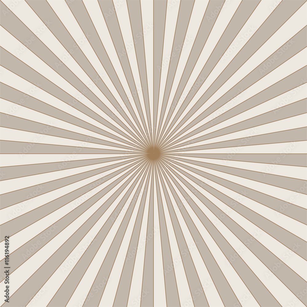 Obraz premium Striped retro background with radiating rays