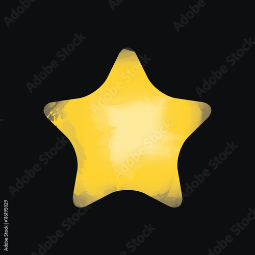 star watercolor isolated icon design  vector illustration  graphic 