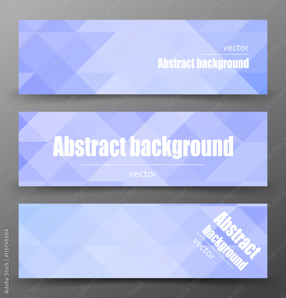 Fototapeta premium Abstract mosaic Banner.