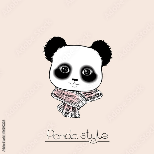 Fototapeta Naklejka Na Ścianę i Meble -  cute panda