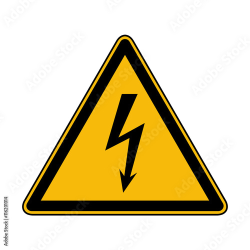 Warnung vor elektrischer Spannung Warnzeichen DIN EN ISO 7010 