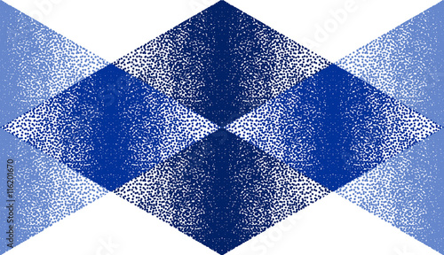Dot work pattern in blue colors
