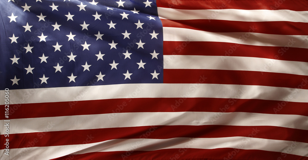Fototapeta premium Stars and stripes USA America flag