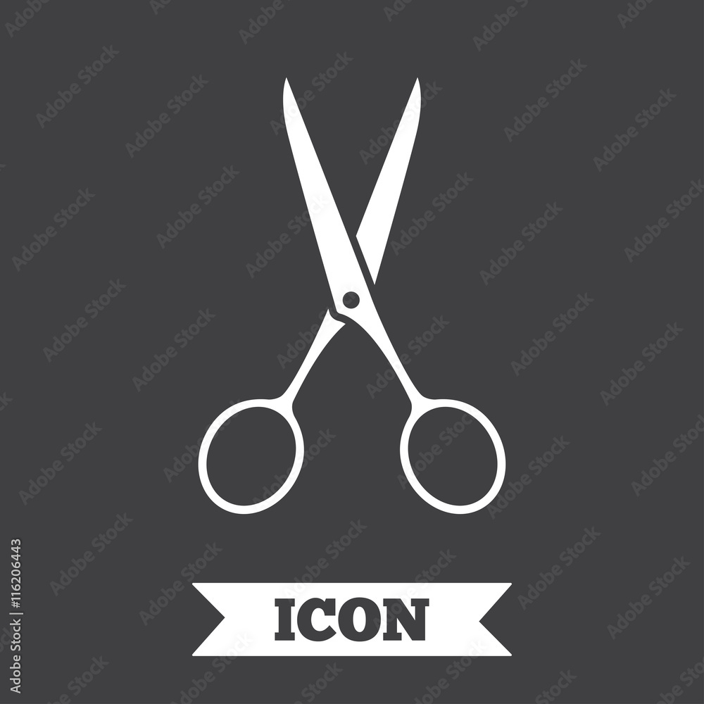 Scissors hairdresser sign icon. Tailor symbol. Scissors hairdresser sign icon. Tailor symbol.