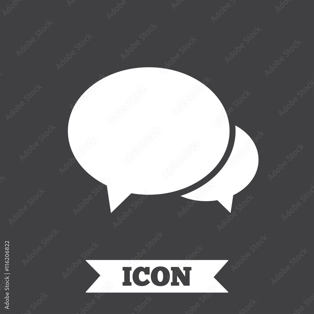 Speech bubbles icon. Chat or blogging sign. Speech bubbles icon. Chat or blogging sign.