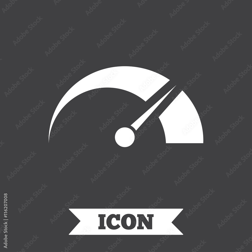 Tachometer sign icon. Revolution-counter symbol. Tachometer sign icon. Revolution-counter symbol.